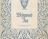 Wedgwood Inn Menu 4th St &amp; 18th Ave in St Petersburg Florida 1955 - £100.12 GBP