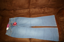 GLO FLAME Blue Jeans Pant Girls 10 Stretch Flare NWT - $12.00