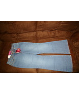 GLO FLAME Blue Jeans Pant Girls 10 Stretch Flare NWT - £9.41 GBP