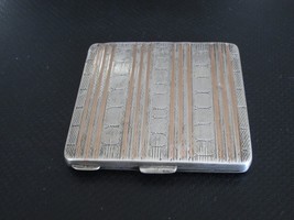 Vintage Semia Square Silver Compact with Hallmark - £23.35 GBP
