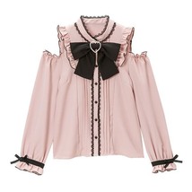 KOSAHIKI Sweet ita Elegant Blouses M-4XL Spring Autumn Women Harajuku  Bow Long  - £61.68 GBP