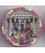 RAHMAN  vs LEWIS  2001 $5 @MANDALAY BAY Vegas Boxing Chip - £23.93 GBP