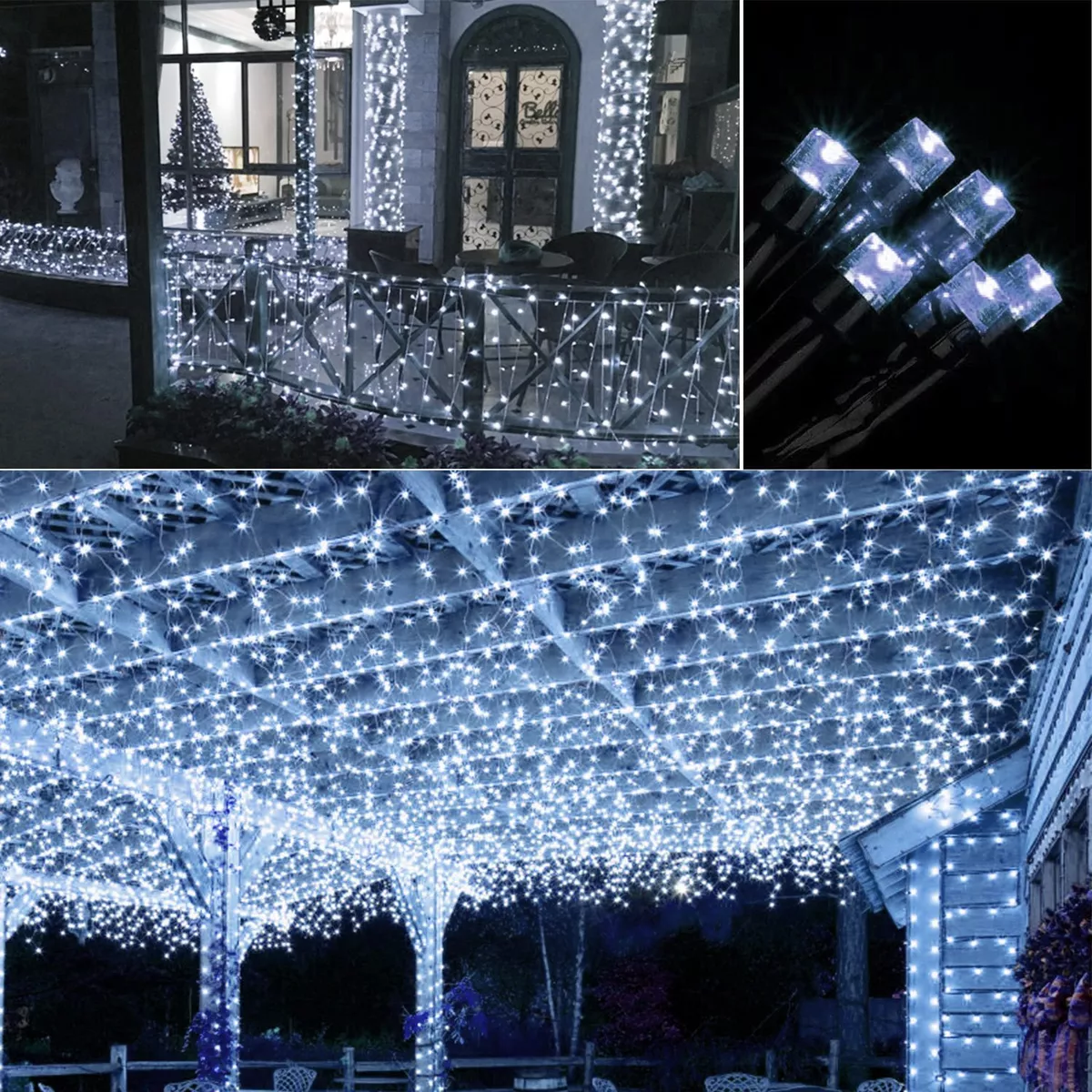 72FT 200 LED Solar Power String Fairy Lights Garden Outdoor Party Christ... - $661.36 MXN