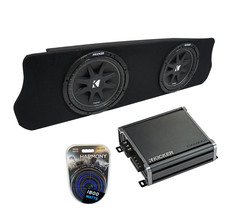 1994-2004 Ford Mustang Coupe Kicker Comp C10 Dual 10&quot; Custom Sub Box &amp; C... - £580.11 GBP