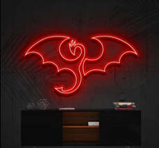 Flaming Dragon | LED Neon Sign, Neon Sign Custom, Home Decor, Gift Neon ... - $40.00+
