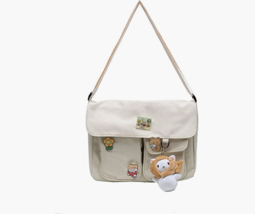 Small Canvas Crossbody Bag For Women Messenger Shoulder Handbag Tote Casual Girl - £33.49 GBP