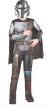 Boys Mandalorian Halloween Costume Disney Star Wars Muscle 3 Pc-sz 12/14 - £19.11 GBP