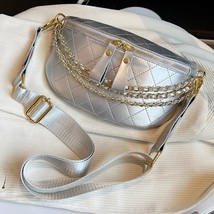 Women Soft Leather Waist Bag Crossbody Sling Chest Pack  Bag High Quality Chain  - £52.24 GBP