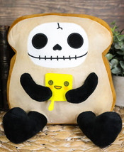 Furry Bones Skeleton Monster Toasty Bread Toast With Cheese Soft Plush Toy Doll - £26.28 GBP
