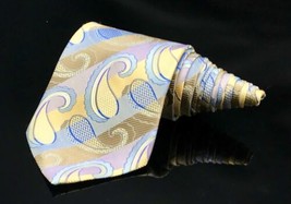 Kai Long Royal Paisley Bright Unique Gorgeous Silk Necktie Tie Majestic - £10.78 GBP