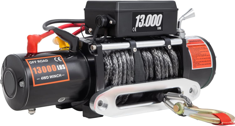 13000Lb Load Truck Winch Compatible with Jeep Truck SUV Synthetic Rope 1... - $491.26