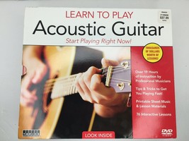Topics Learn to Play the Acoustic Guitar DVD 12-Disc Set 75 Interactive ... - £19.17 GBP