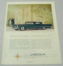 1958 Print Ad The &#39;58 Lincoln Landau 4-Door Elegant Couple - $14.16