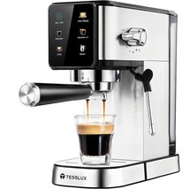 Tesslux Espresso Machine 20 Bar, Dual Boiler Coffee Maker With Touch Con... - $123.12