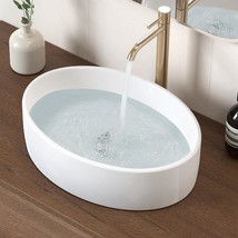 Bathroom Sink Countertop Modern Ceramic Above Counter Bathroom Vanity, B... - $124.94