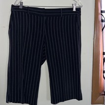 White House Black market size 10 striped tailored walking shorts - £13.13 GBP