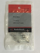 Radio Shack 0.5A 250V 1-1/4x1/4-Inch Slow-Blow Fuse (4-Pack) Catalog №: ... - £5.59 GBP