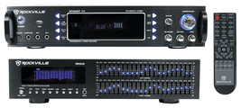 Rockville RPA60BT 1000w Home Theater Bluetooth Receiver+2 x 21 Band Equalizer EQ - £295.75 GBP