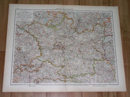 1930 Original Vintage Map Of Brandenburg Berlin Map On Reverse Side / Poland - £26.62 GBP