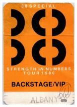 .38 Special Concert Backstage Pass July 26 1986 Albany New York - £27.37 GBP