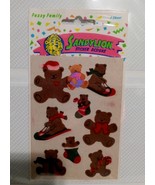 Vintage 1980s Sandylion Bear Family Sticker Designs Fuzzy Animals Winter... - $49.50