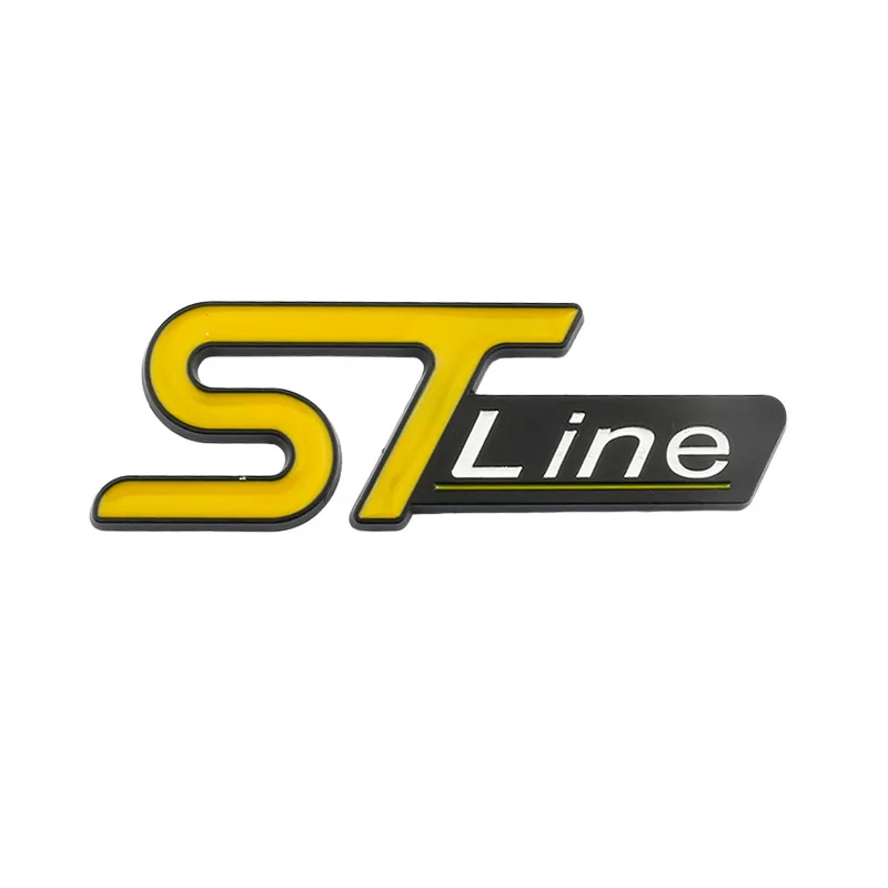 3D Car Front Grill Trunk Metal Logo ST Line Emblem For Ford Kuga MK3 MK2 MK4 S M