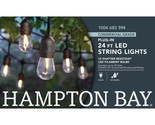Hampton Bay 24FT String Lights Commercial Grade Indoor/Outdoor with 12 L... - £23.36 GBP