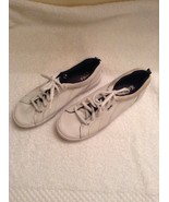 KEDS WHITE LEATHER LOW TOPS LACE UPS CAP TOE SIZE 8M - $22.95