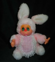 9&quot; Vintage Mary Meyer Pink Thumb Sucking Bunny Rabbit Stuffed Animal Plush Toy - £26.14 GBP