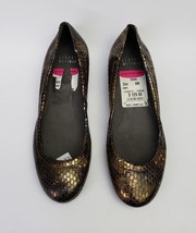 Stuart Weitzman Women&#39;s Shoes Flats Ballet Bronze Gold Spain Size 6 M - £43.02 GBP