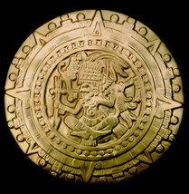 Maya Mayan Inca Aztec Calendar sculpture plaque Replica Reproduction - $78.21