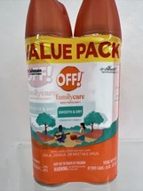 OFF! FamilyCare Smooth &amp; Dry Insect Repellent Mosquito Spray 2x 8 oz - £7.06 GBP