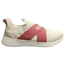 Adidas Puremotion Adapt Running Shoes Womens Size 9 White Pink Cloudfoam Slip On - £35.89 GBP