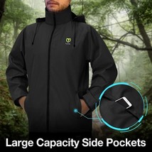 TIDEWE Unisex Small Rain Jacket, Waterproof Breathable Lightweight Rainwear - £15.47 GBP