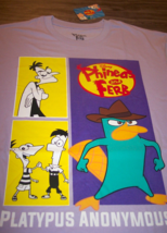 WALT DISNEY Phineas &amp; Ferb  PLATYPUS ANONYMOUS T-Shirt MENS MEDIUM NEW P... - $19.80