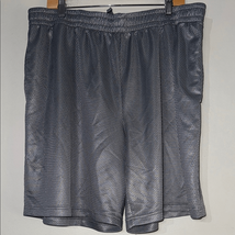 Athletic Works Gray Athletic Shorts Lightweight Mesh - $7.84