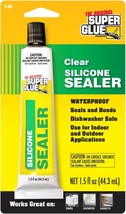 Super Glue Clear Silicone Sealer - 12 Pieces Per Pack. - $35.96