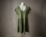 Matilda Jane  Day Knit Tiered Knee Lengt Dress Women’s Size Small Green ... - $19.75
