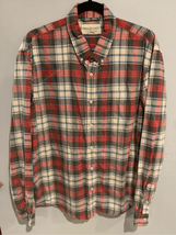 XL DENIM &amp; SUPPLY Button Down Shirt-Ralph Lauren-Red/Grn Plaid L/S XLarge - £22.74 GBP
