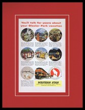 1954 Great Northern Railway Framed 11x14 ORIGINAL Vintage Advertisement - $49.49