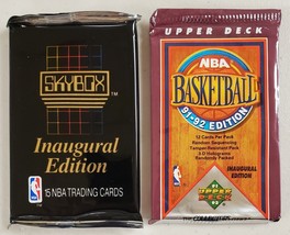1990-91 Skybox &amp; 1991-92 Upper Deck Basketball Lot of 2 Unopened Packs*v* - £14.37 GBP
