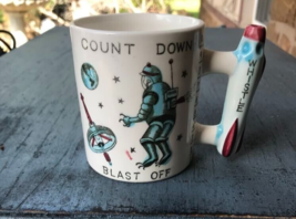 Outer Space Whistle Cup Count Down Blast Off Rocket Ship Spaceman Astronaut Vtg - £73.12 GBP