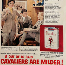 1954 Cavalier King Size Cigarettes Advertisement Tobacco Smoking DWQQ9 - $562.94 MXN