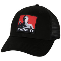 Halloween Killin It Glow in The Dark Embroidery Adjustable Trucker Hat Black - £25.15 GBP