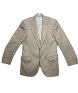 Mens Tan Plaid Racquet Pigg &amp; Parsons, Vintage Blazer, Suit Top - $59.07