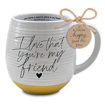 I Love That You Are My Friend 18 Oz Ceramic Mug - £20.01 GBP