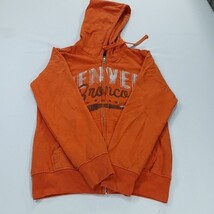 NFL Team Apparel Denver Broncos RN#54183 Women's Small Full Zip Hoodie Jacket image 13