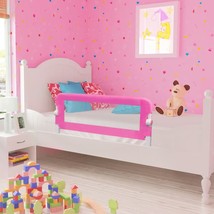Toddler Safety Bed Rail 2 pcs Pink 102x42 cm - £32.61 GBP