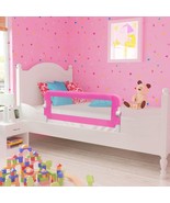 Toddler Safety Bed Rail 2 pcs Pink 102x42 cm - £32.46 GBP