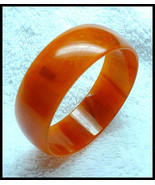 1940s Marbleized Caramel Celluloid Bracelet - €21,53 EUR